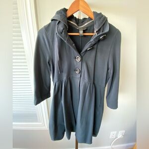INC International Concepts Black Zip-Up Jacket